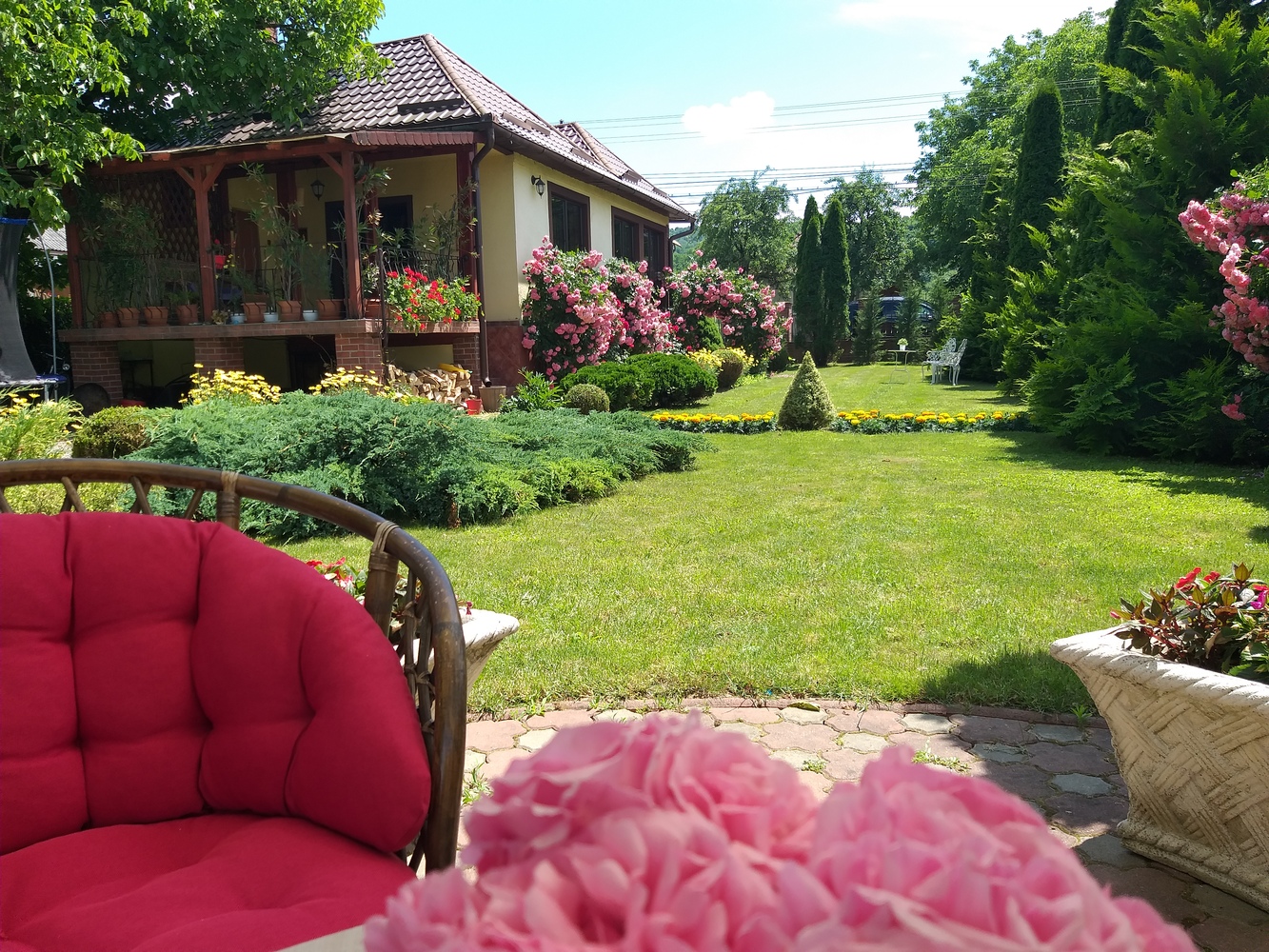 Alin a renovat și casa părintească, în 2008