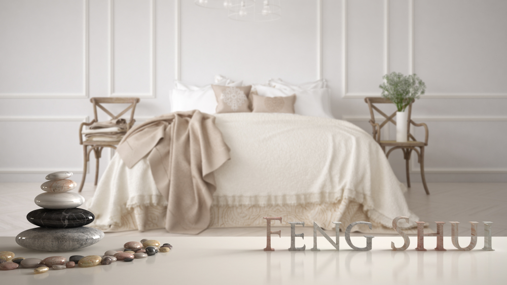 dormitor in nuanta alba amenajat feng shui