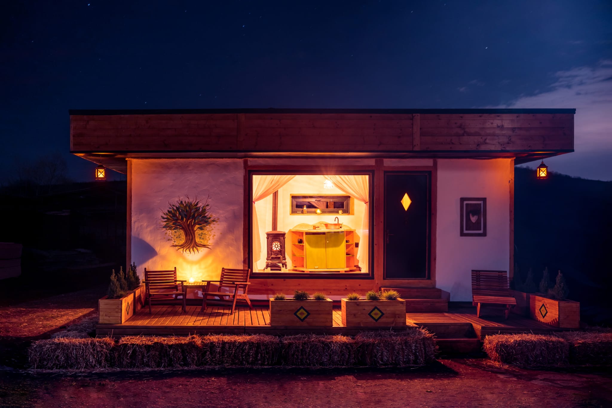 George a construit un tiny house de la zero