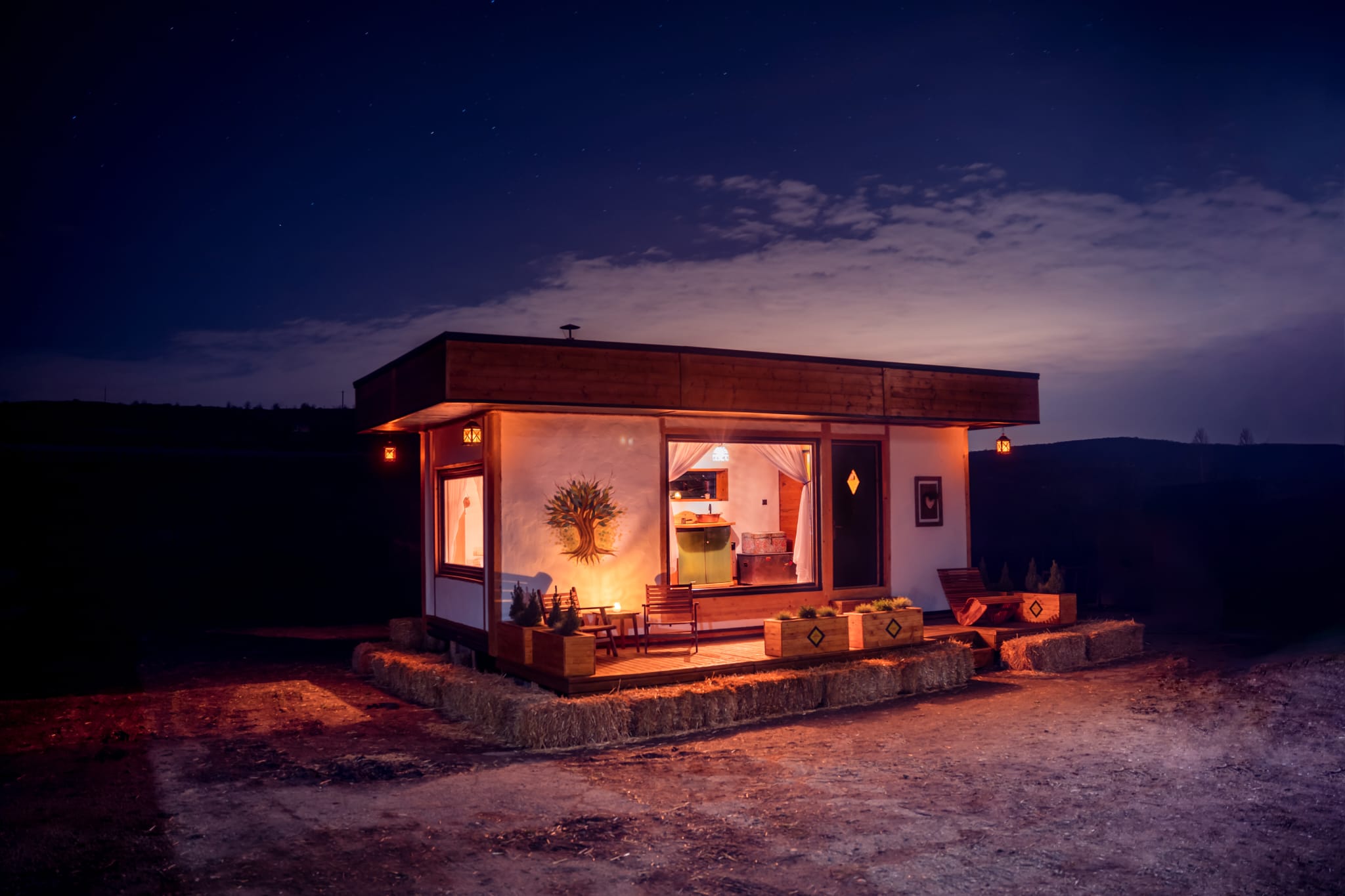 George a construit un tiny house de la zero