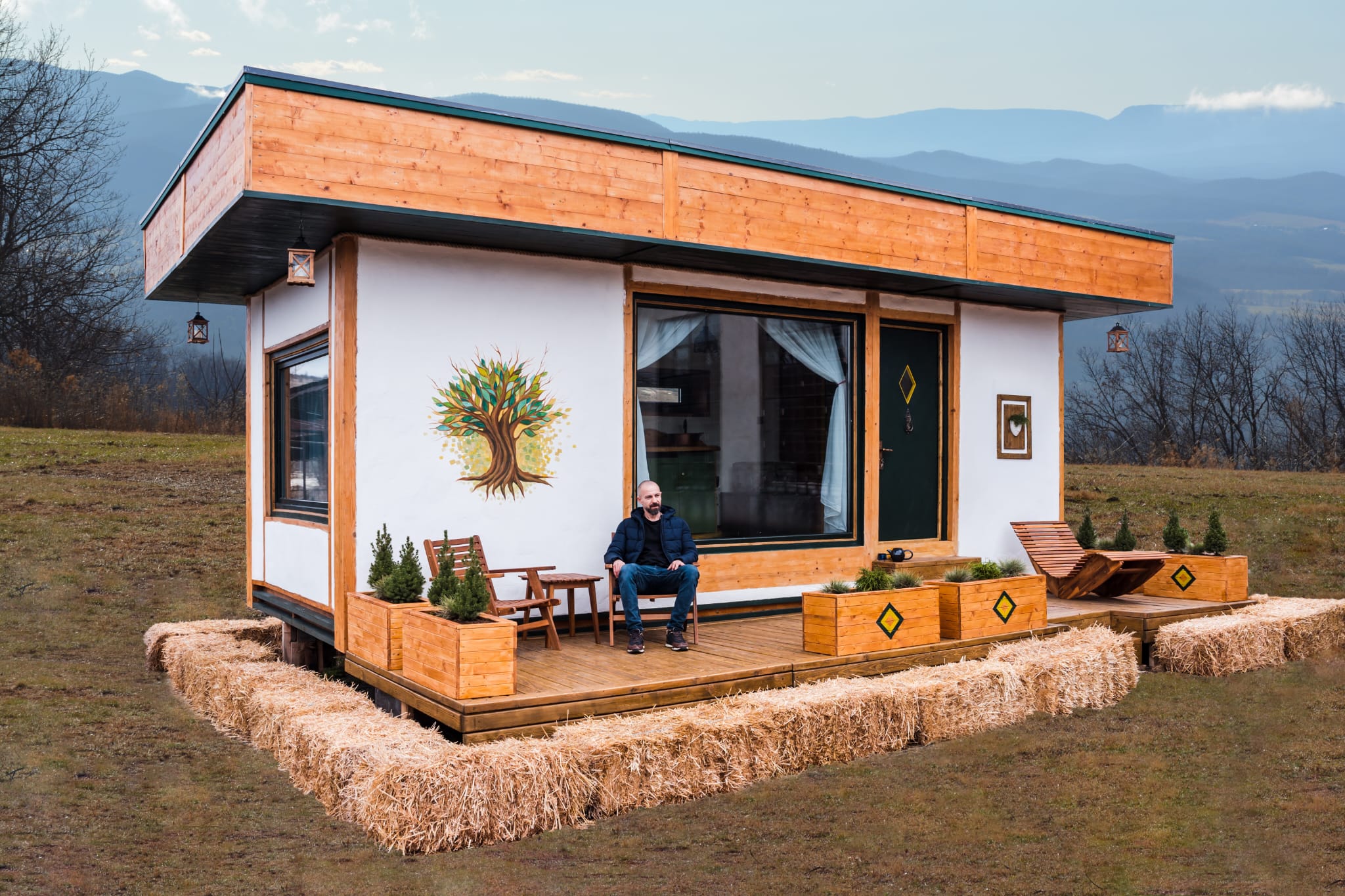 George a construit un tiny house de la zero
