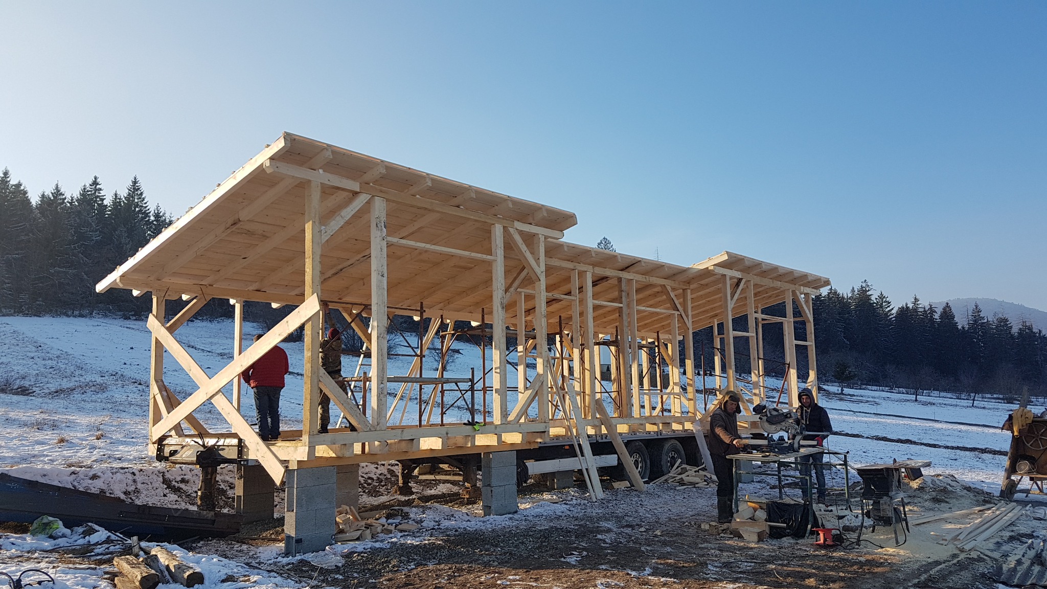 Proprietara a construit de la zero un tiny cozy, pe roți