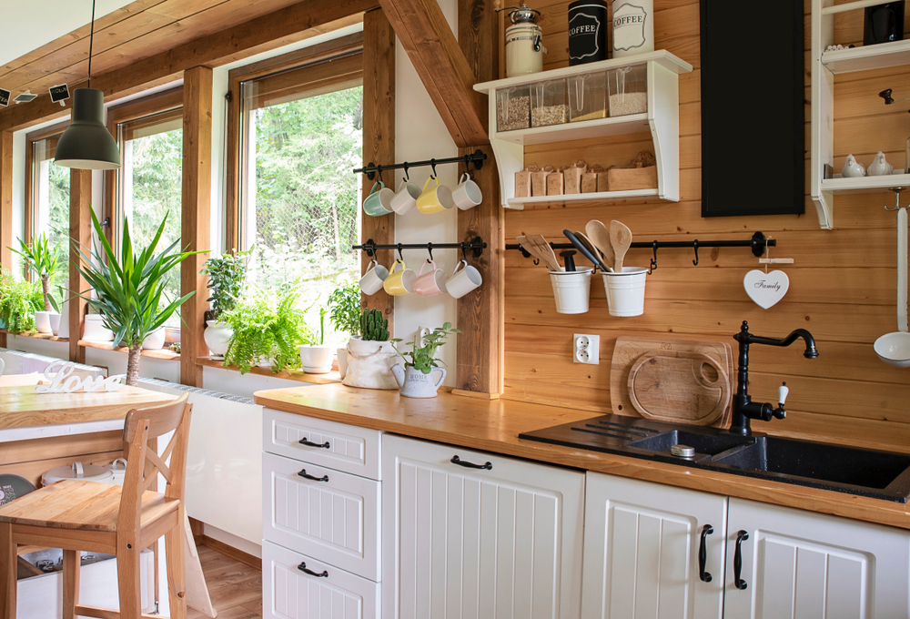 stil rustic bucatarie moderna