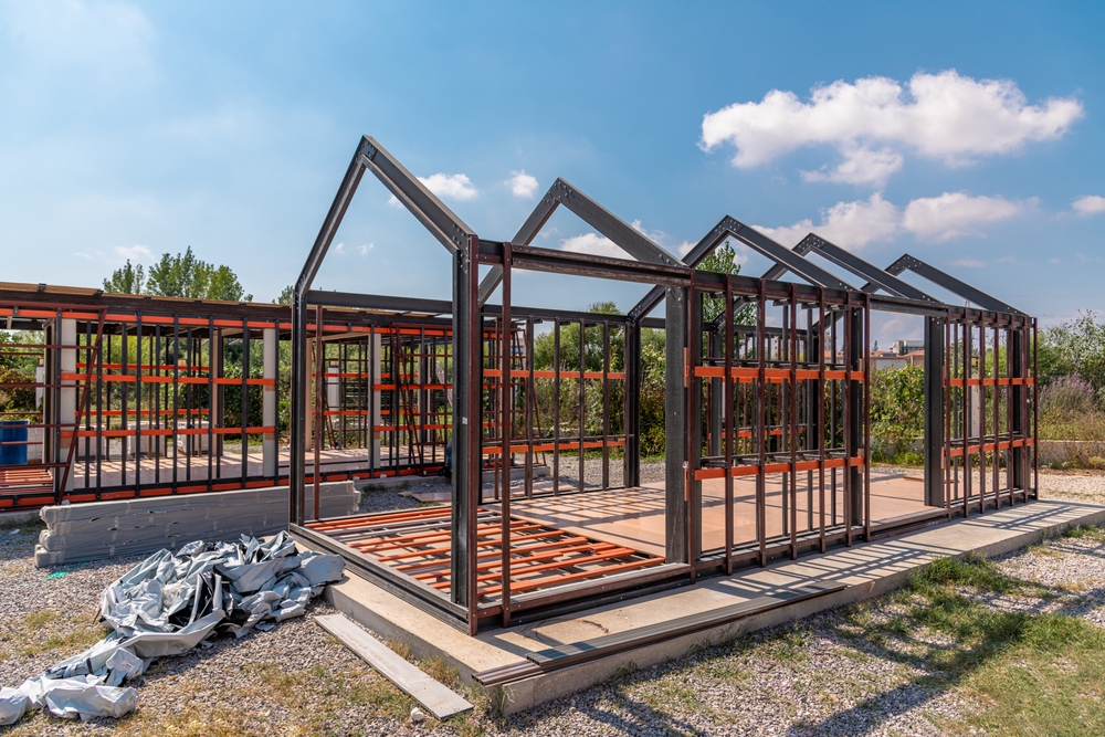 casa pe structura metalică constructie