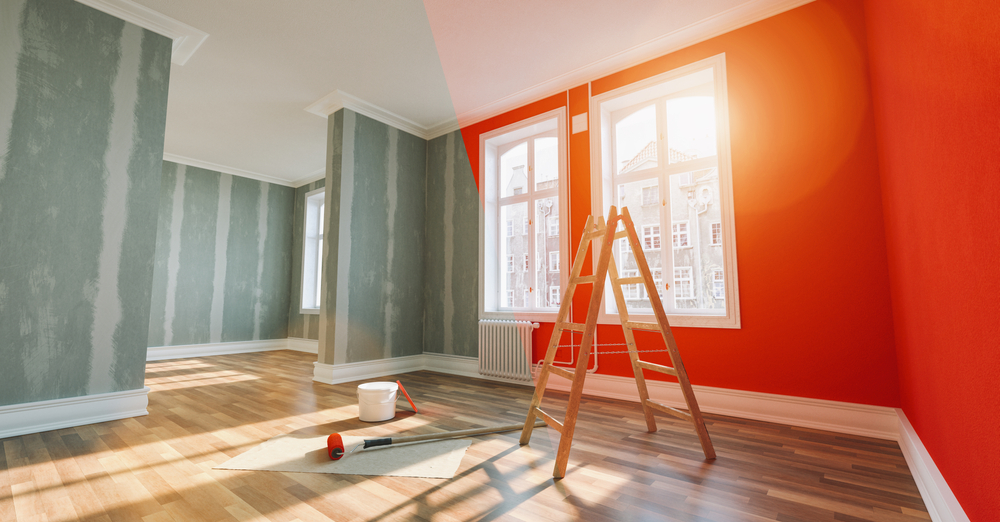 etape renovare apartament vopsire pereti implementare